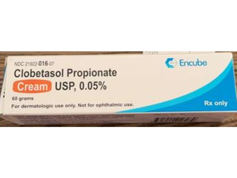Clobetasol Propionate Cream USP, 0.05%, 60 g Encube (RX)