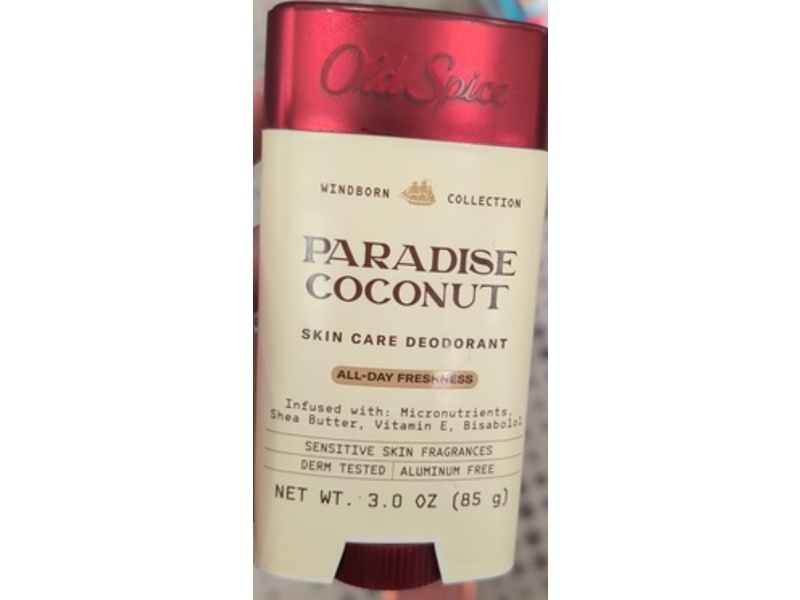 Old Spice Skin Care Deodorant, Paradise Coconut, 3.0 fl oz/85 g