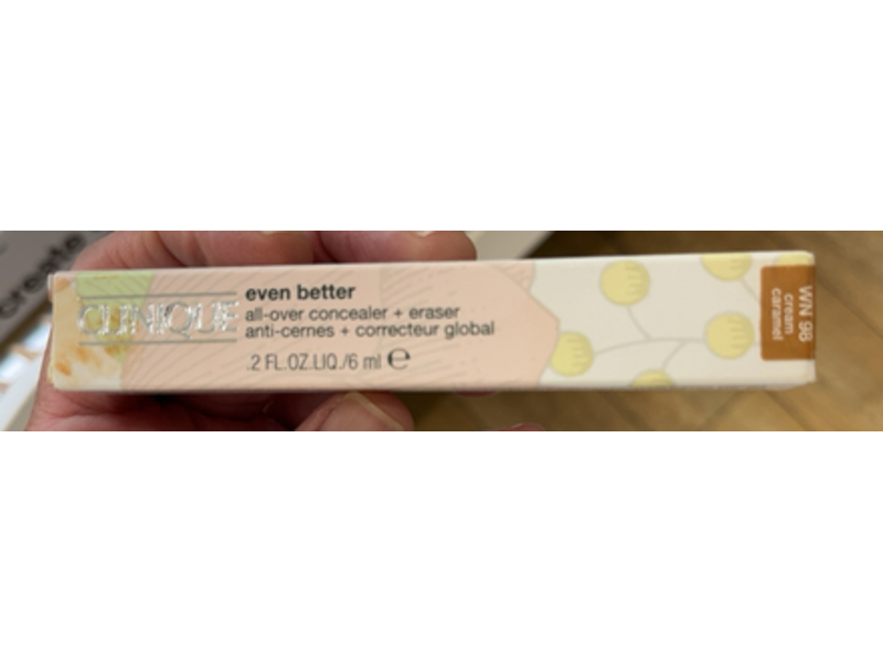 Clinique Even Better All-Over Concealer + Eraser, W98 Cream Caramel, 0.2 fl oz/6 mL