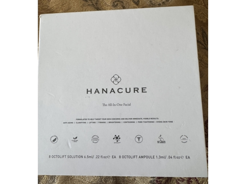 Hanacure The All-In-One Facial, Octolift Solution + Ampoule Set