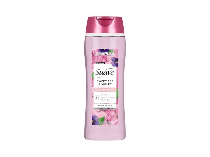 Suave Uplifting Body Wash, Sweet Pea & Violet, 18 fl oz/532 mL