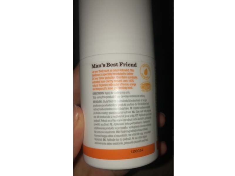 Bull Dog Skincare Naturak Deodorant, Lemon & Bergamot, 75 mL
