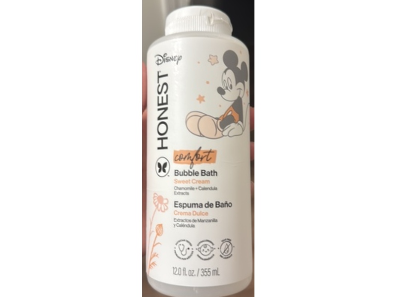 Honest x Disney Mickey Mouse Bubble Bath, Comfort-Sweet Cream, 12 fl oz/355 mL