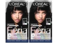 L'Oreal Paris Feria Multi-Faceted Shimmering Permanent Color , 10 Jet Black, 1 Application, Pack Of 2 - thumbnail 1