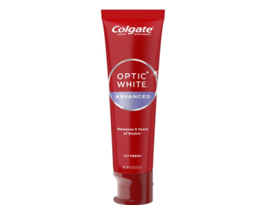 Colgate Optic White Advanced Anticavity Fluoride Toothpaste, Icy Fresh, 4.5 oz/127 g