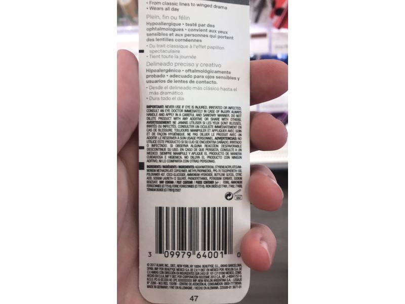 Almay Pen Eyeliner, Black, 0.01 Ounce