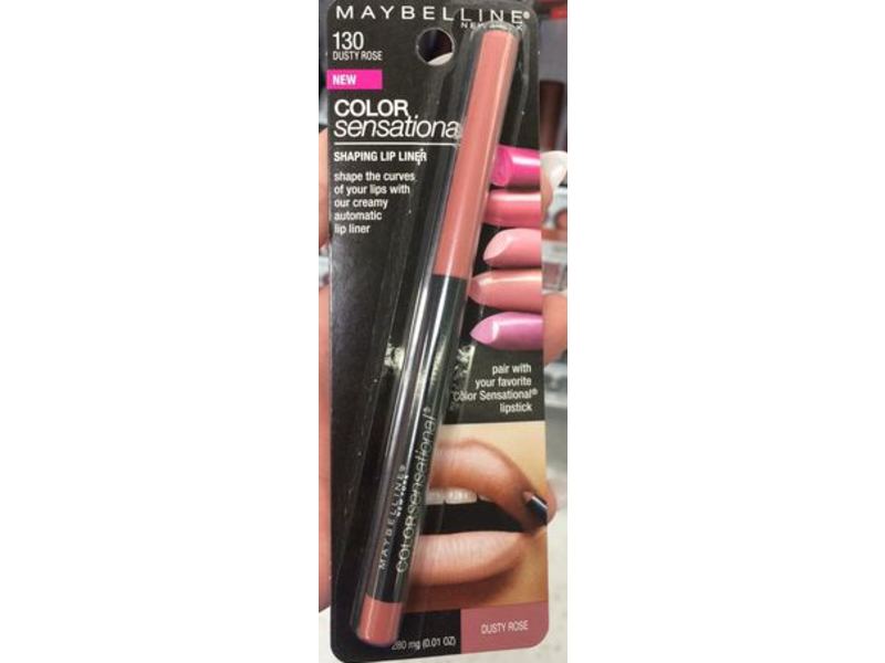 Maybelline New York Color Sensational Shaping Lip Liner, 130 Dusty Rose, 0.01 oz/280 mg, Pack Of 2