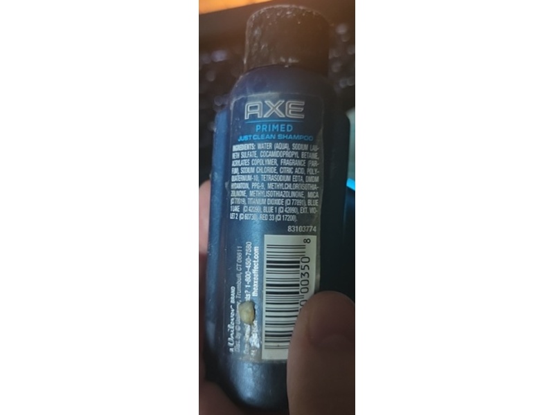 Axe Primed Just Clean Shampoo, 1.7 fl oz/50 mL