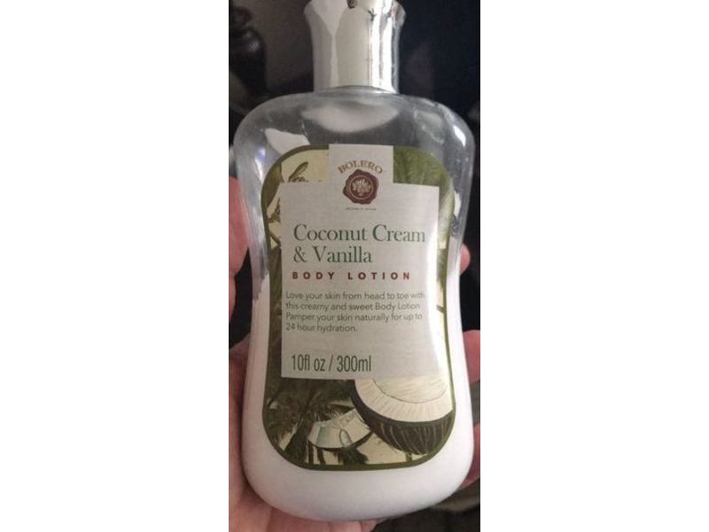 Bolero Beverly Hills Body Lotion, Coconut Cream & Vanilla, 10 fl oz