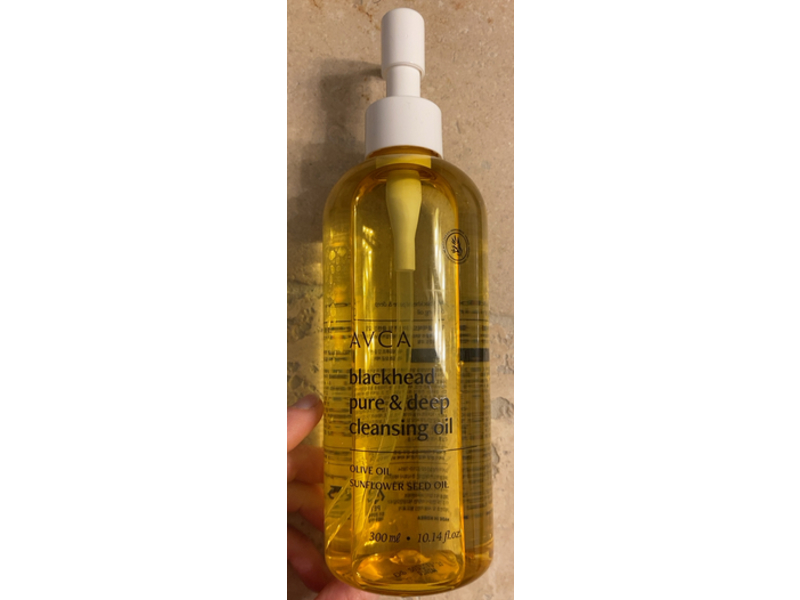 Avca Blackhead Pure & Deep Cleansing Oil, Olive Oil + Sunflower Seed Oil, 10.14 fl oz/300 mL