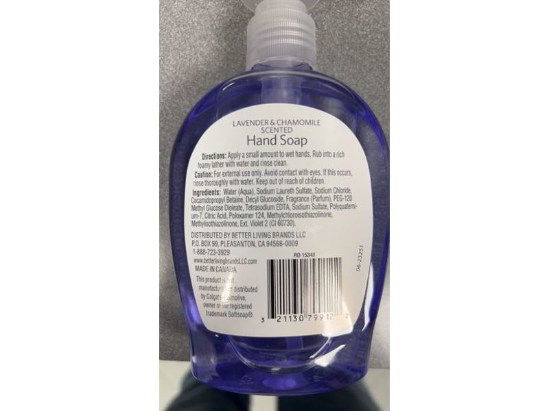 Signature Care Moisturizing Hand Soap, Lavender & Chamomile, 7.2 fl oz/222 mL