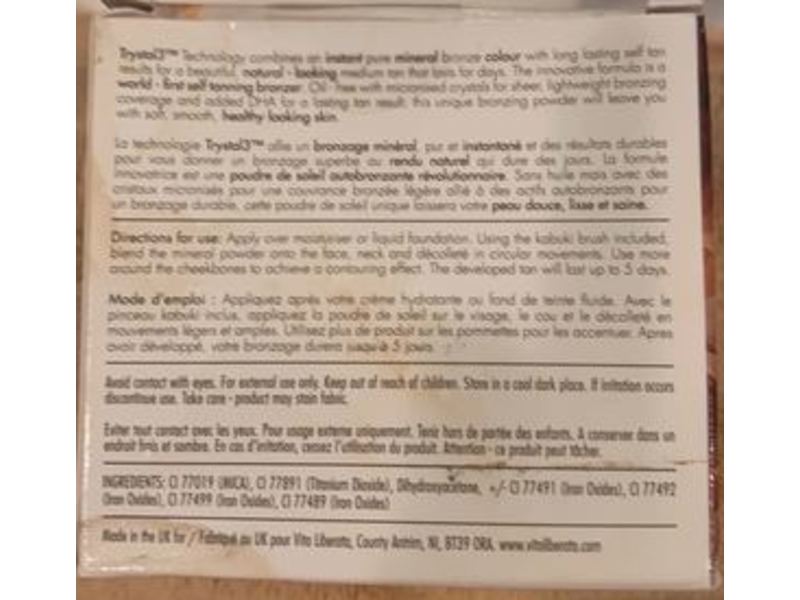 Vita Liberata Trystal Minerals Self Tanning Bronzing Minerals, Bronze 02, 0.32 oz/9 g