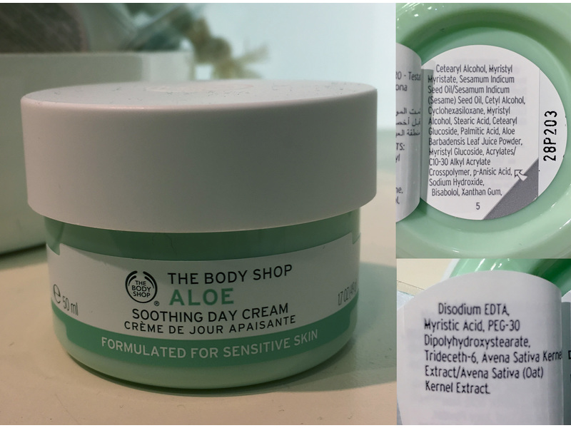 The Body Shop Aloe Soothing Day Cream, Sensitive Skin, 1.7 oz Ingredients  and Reviews