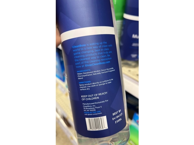 Clean Boss Multi-Surface Cleaner, Soft Lavender, 24 fl oz/711 mL