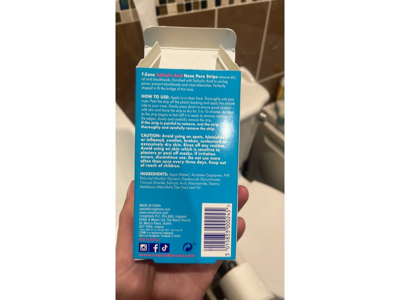 T-Zone I Go Bye-Bye Blackheads Nose Strips, Salicylic Acid, 6 Count