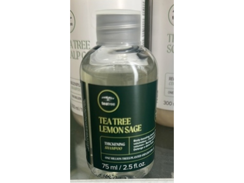 Tea Tree Thickening Shampoo, Lemon Sage, 2.5 fl oz/75 mL