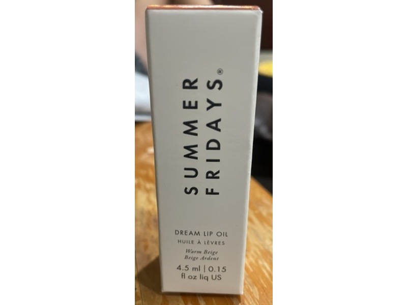 Summer Fridays Dream Lip Oil, Warm Beige, 0.15 fl oz/4.5 mL