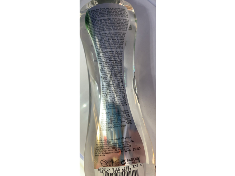 Biosilk Silk Therapy Lite Leave-In Reconstructing Treatment, 5.64 fl oz/167 mL