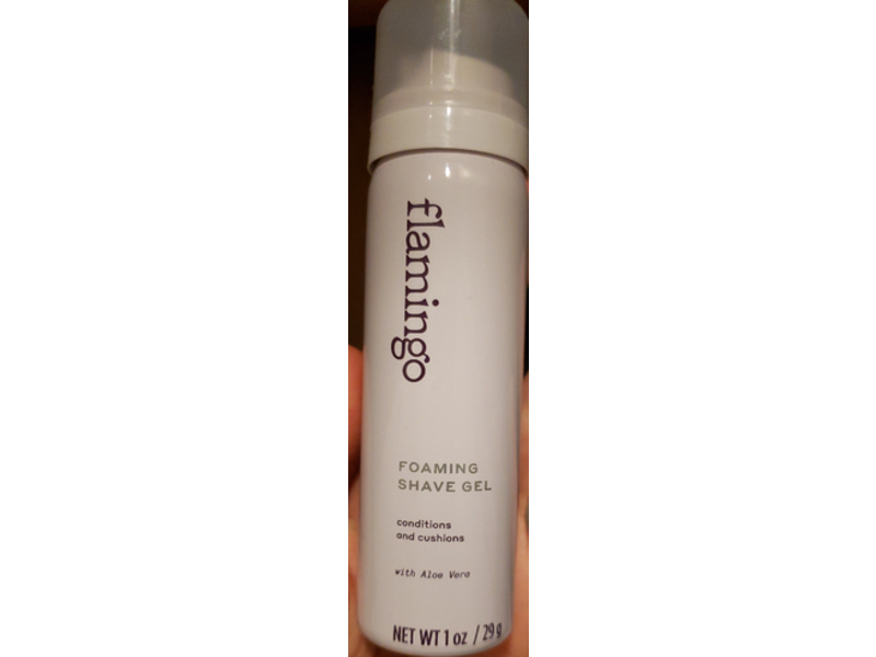 Flamingo Shave Gel, Aloe Vera, 1 oz/29 g, Pack Of 3