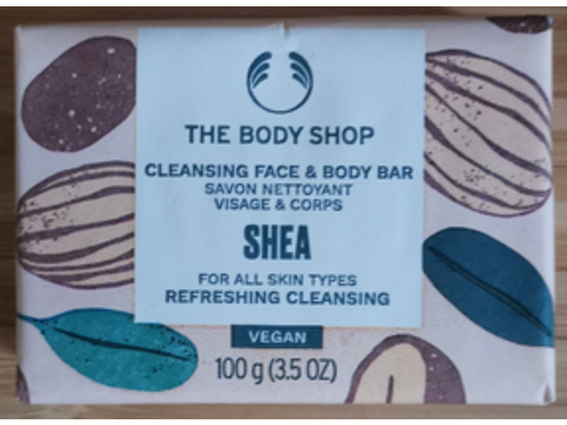 The Body Shop Cleansing Face & Body Soap, Shea, 3.5 oz/100 g