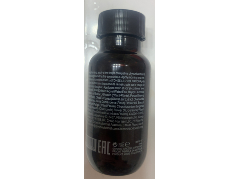 Grown Alchemist Balancing Toner, Rose, Ginseng, Chamomile, 1.69 fl oz/50 mL