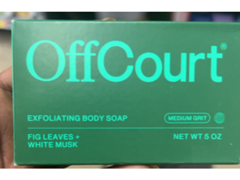 OffCourt Exfoliating Body Soap, Fig Leaves + White Musk, 5 oz