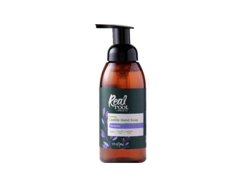 Real Root By Sprouts Foaming Castile Hand Soap, Lavender, 13 fl oz/385 g