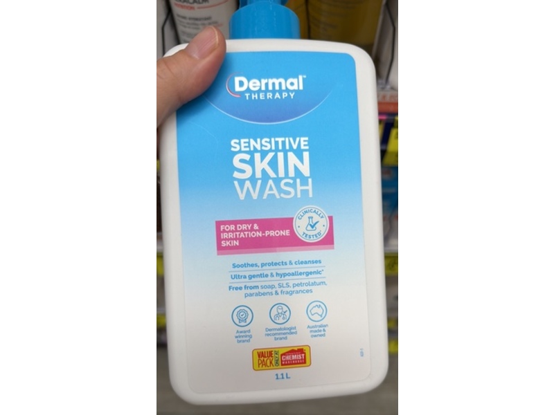 Dermal Therapy Sensitive Skin Wash, 1.1 L