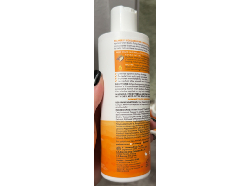 Palmer's Length Retention Leave-In Conditioner, Biotin & Cocoa Butter, 8.5 fl oz/250 mL