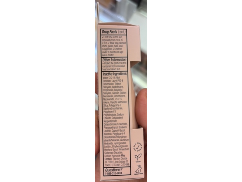 e.l.f. Cosmetics Halo Glow Skin Sunscreen Tinted Moisturizer, SPF 50, 8 Medium Neutral, 1 fl oz/30 mL