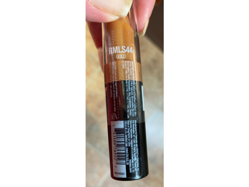 Ruby Kisses Matte Finish Lipstick, RMLS44 Gold, 0.12 oz/3.5 g