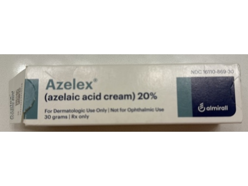 Azelax (Azelaic Acid) cream 20%, 30 g, Almiral (Rx)