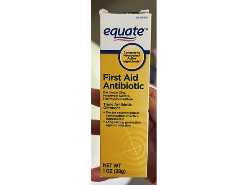 Equate First Aid Antibiotic Triple Ointment, 1 oz/28 g