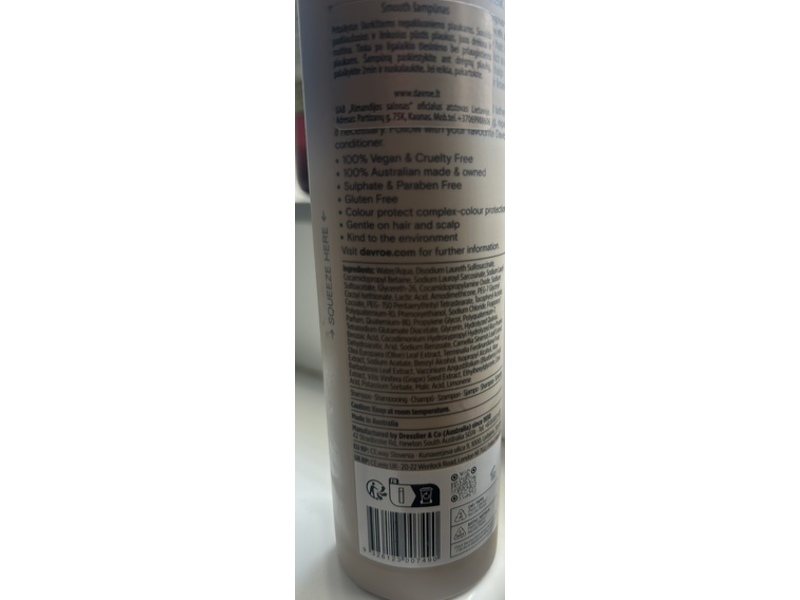 Davroe Smooth Anti-Frizz Shampoo, 11 fl oz/325 mL