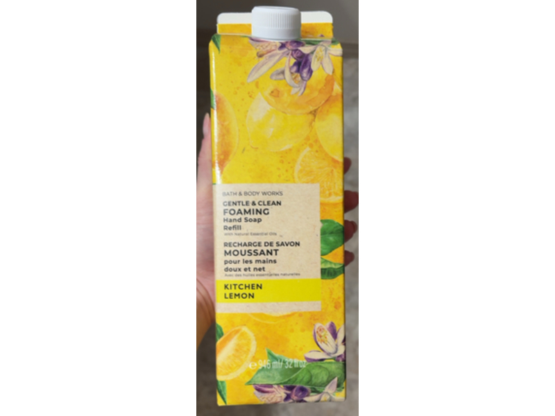 Bath & Body Works Gentle & Clean Foaming Hand Soap, Kitchen Lemon, 32 fl oz/946mL