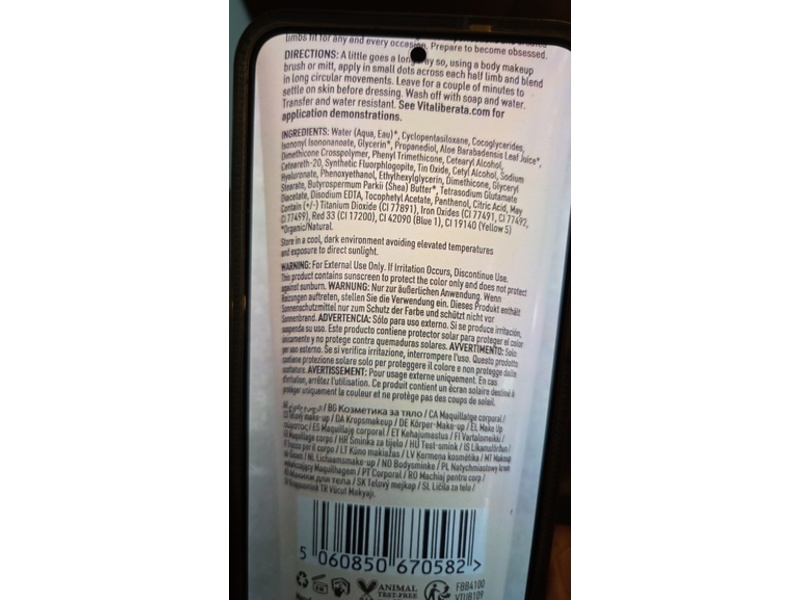 Vita Liberata Body Blur, Dark, 3.38 fl oz/100 mL