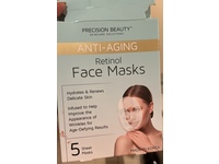 Precision Beauty Anti-Aging Retinol Face Masks, 5 Masks - thumbnail 2