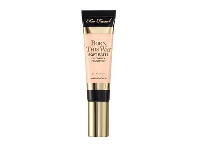 Too Faced Born This Way Soft Matte Foundation, Snow, 1 fl oz/30 mL