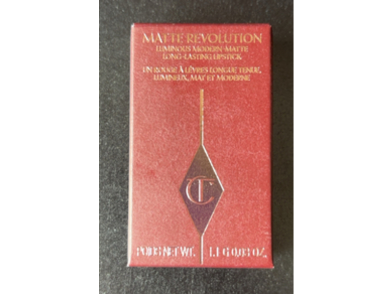 Charlotte Tilbury Matte Revolution Lipstick, Pillow Talk Original, 0.03 oz/1.1 g