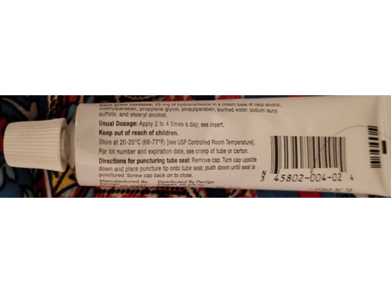 Hydrocortisone Cream USP, 2.5%, 20 g Perrigo (RX)