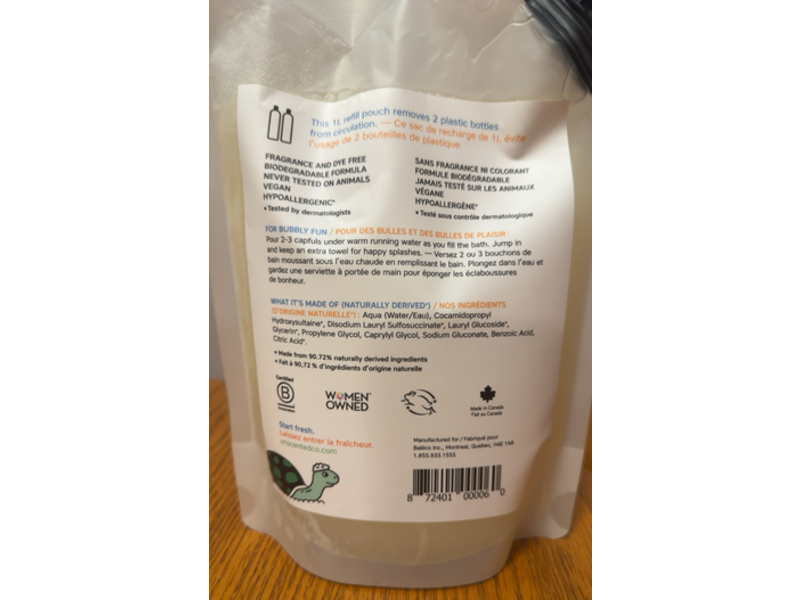 The Unscented Company Big Bubble Bath, 33.8 fl oz/1 L