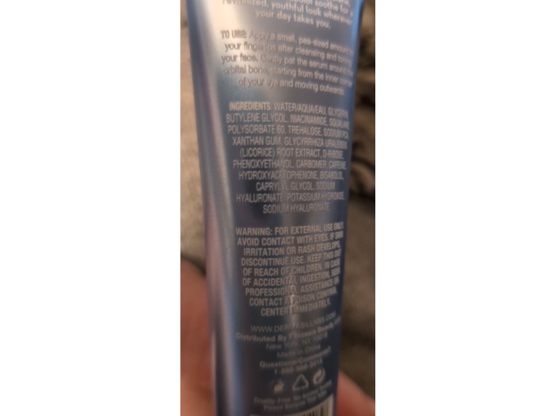 Dermasil Jet Set Reset Anti-Baggage Overnight Eye Serum, 0.5 fl oz/15 mL