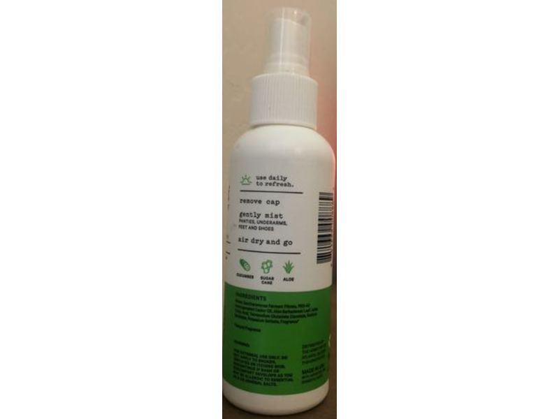 The Honey Pot Cucumber Aloe Panty Spray, Refreshing, 4 fl oz/118 mL
