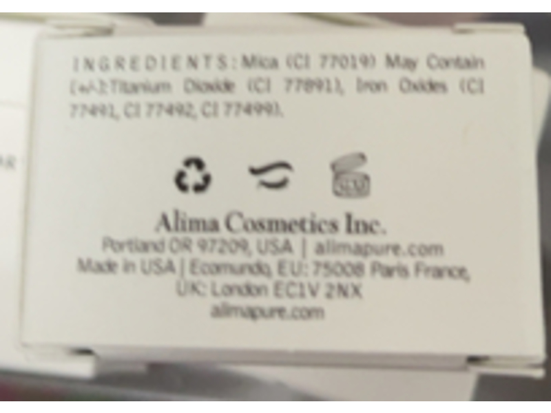 Alima Pure Satin Loose Mineral Eyeshadow, Bone, 0.06 oz/1.75 g