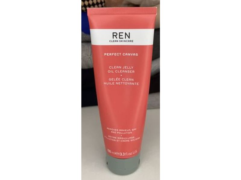 Ren Clean Skincare Perfect Canvas Clean Jelly Oil Cleanser, 3.3 fl oz/100 mL