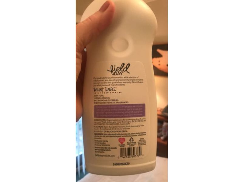 Field Day Liquid Dish Detergent, Lavender, 25 fl oz/739 mL