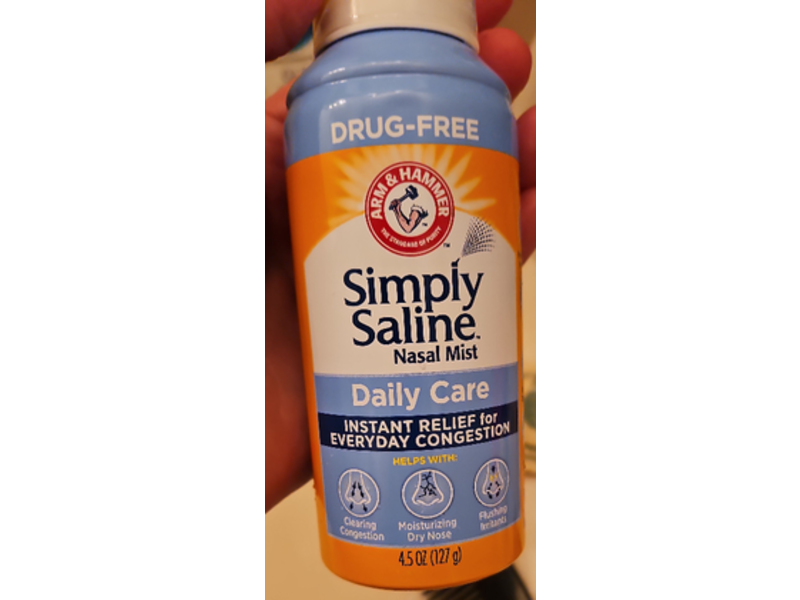 Arm & Hammer Simply Saline Daily Care Nasal Mist, 4.5 oz/127 g