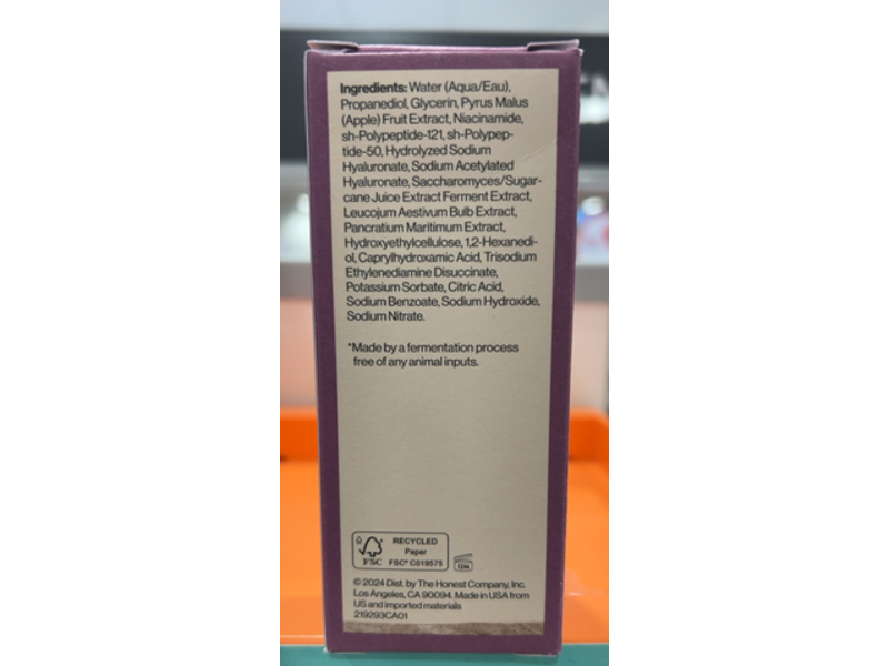 Honest Beauty Ageless Firm + Even Serum, 1.0 fl oz/30 mL