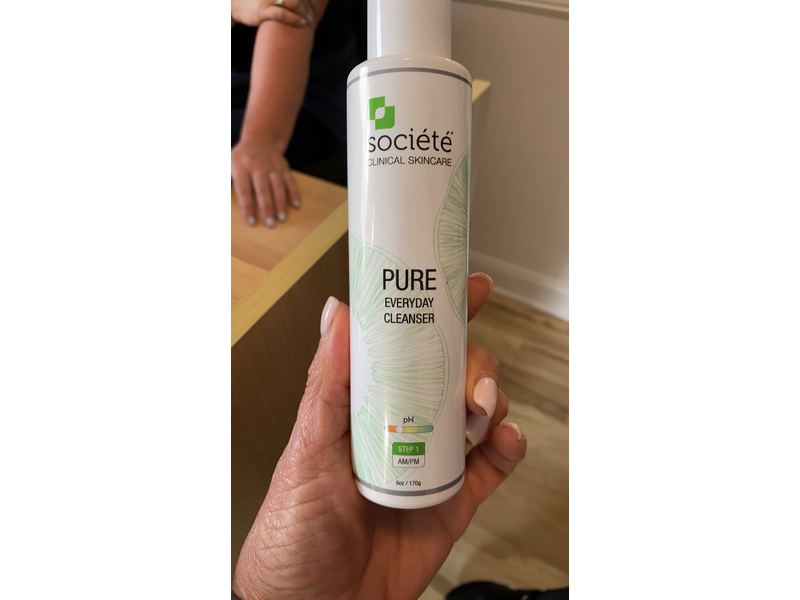 Societe Clinical Skincare Pure Everyday Cleanser, Step 1 Am/Pm, 6 oz/170 g