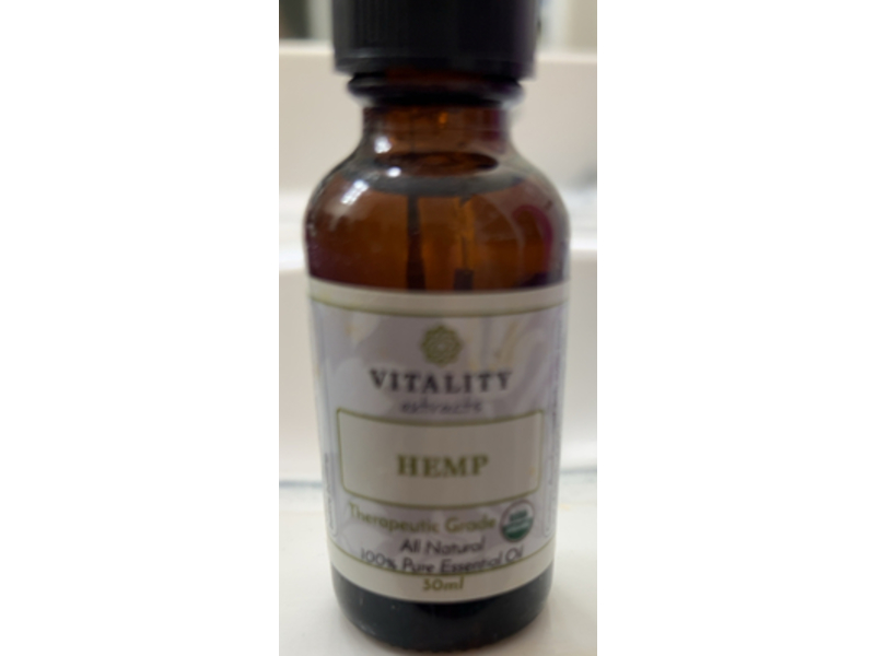 Vitality Extracts 100 % Pure Essential Oil , Hemp, 30 mL